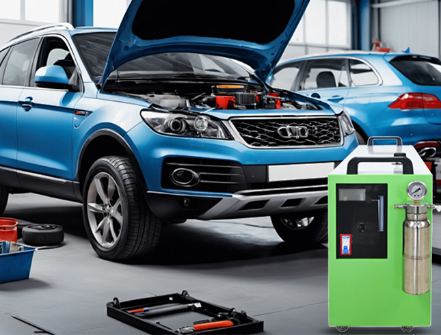 mobile engine carbon clean machine