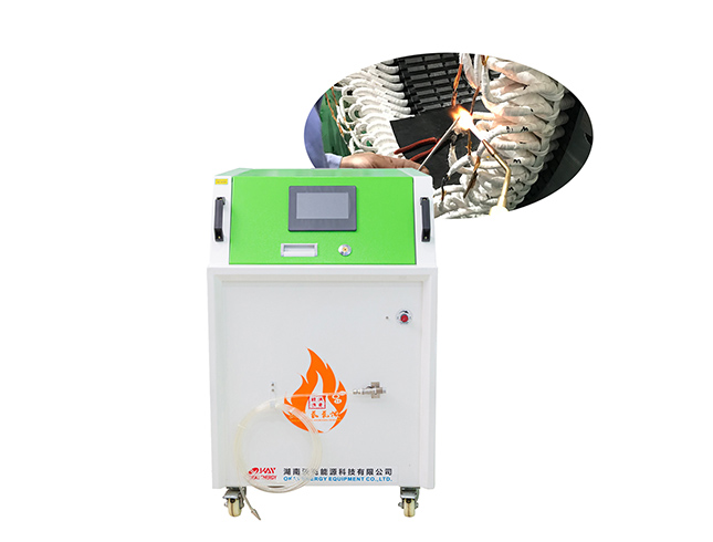 hho flame for flat copper wire welding