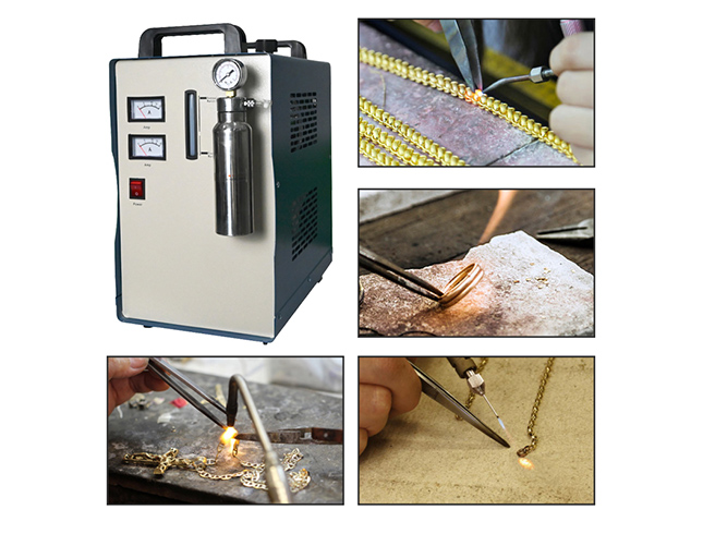 oxyhydrogen flame for jewelry welding