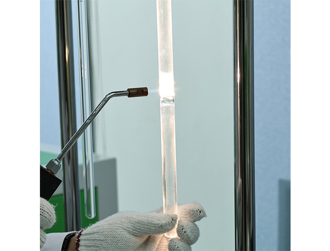 rotary quartz glass tube vacuum sealing system