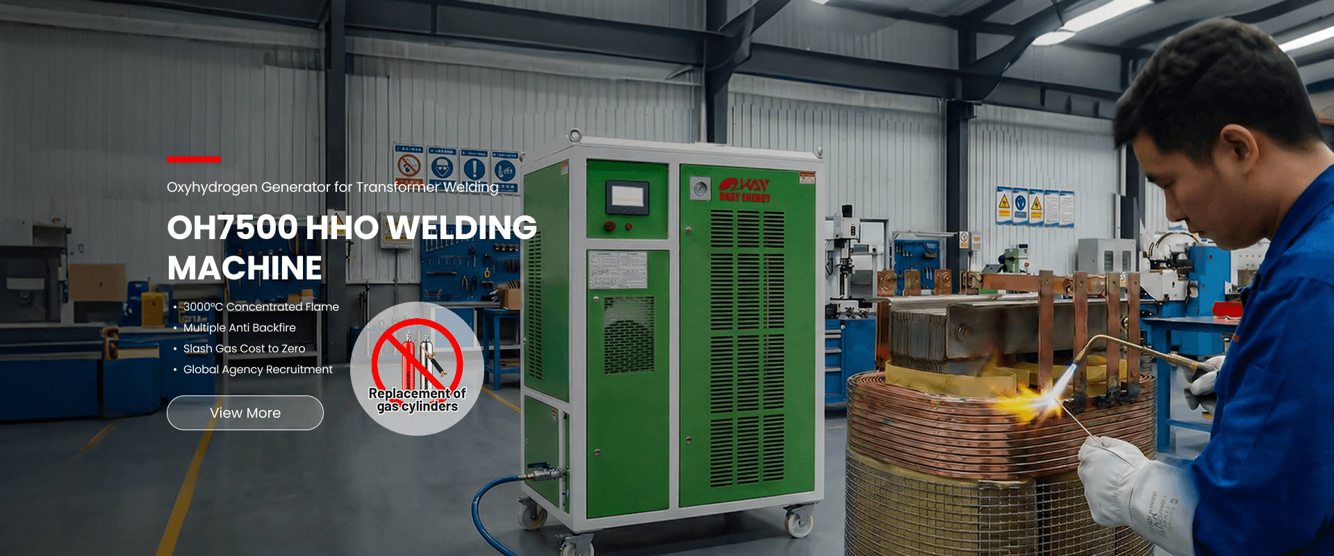 Oxyhydrogen Generator for Transformer Welding