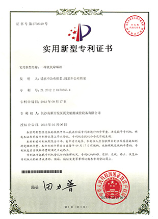 一种氢氧除碳机