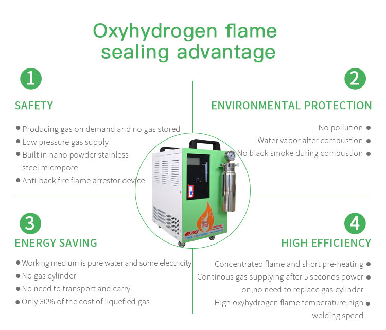 oxyhydrogen flame ampoule sealer machine