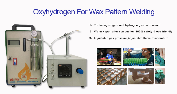 wax assemblying process welder machine