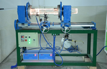 oxyhydrogen flame glassblowing lathe