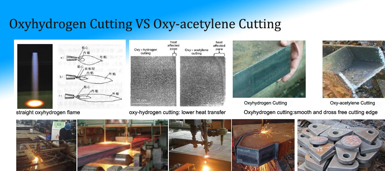 oxy hydrogen flame cutting