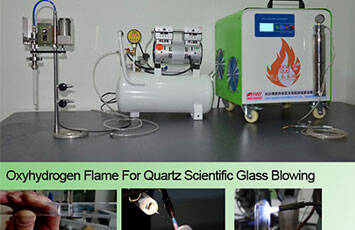 oxyhydrogen flame quartz scientific glass blowing