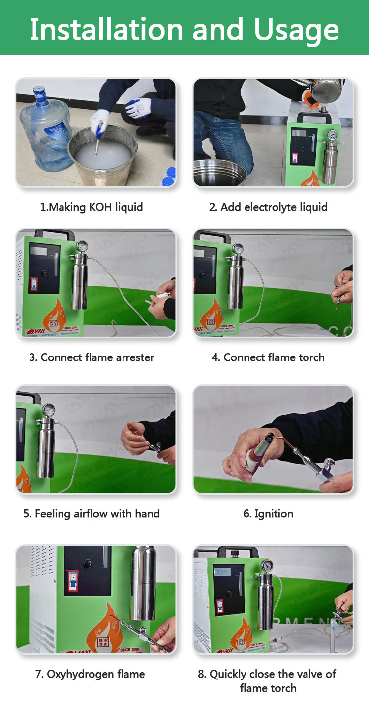 how to use and install oxyhydrogen generator