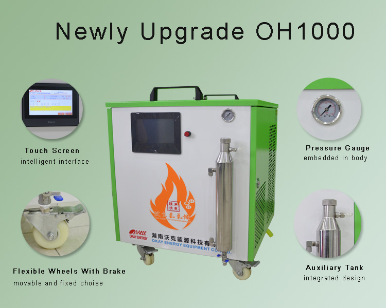 new design OH1000 oxy-hydrogen generator
