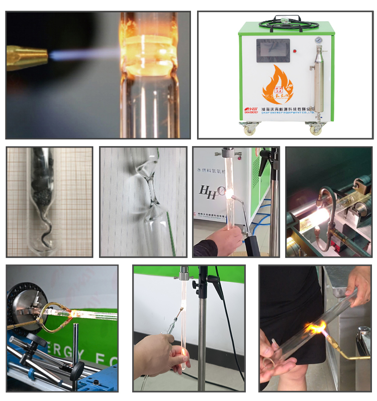 oxyhydrogen generator scientific quartz glass tube pull plug sealing