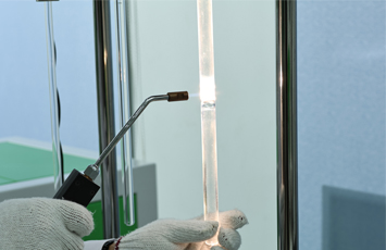 quartz glass tube sealing system